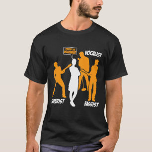Camiseta Guitarista Vocalista Bhelp Eu Prefiro O Drummer Dr