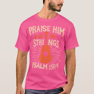 Camiseta Guitaristas O Louvem Com As Cordas Acústicas Gu
