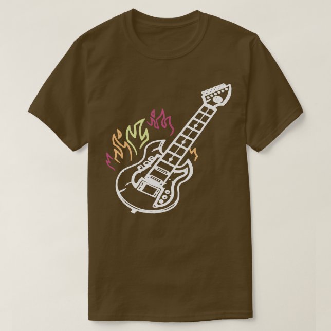 Camiseta guitarra (Frente do Design)