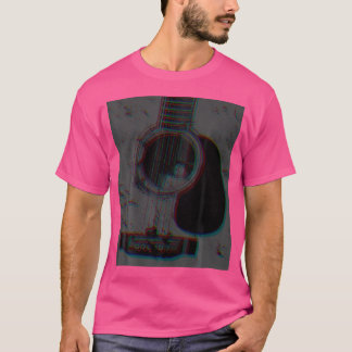 Camiseta Guitarra Acústica Clássica Vintage Para Violão