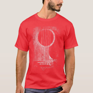 Camiseta Guitarra Acústica de 6 Cordas Pedra Pedra Clássica