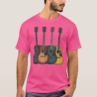 Camiseta Guitarra Acústica Guitarrista Músico Banda Musical