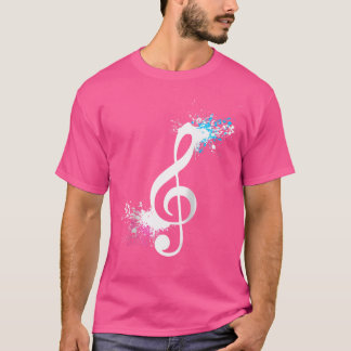 Camiseta Guitarra Acústica Guitarrista Notas Musicais G