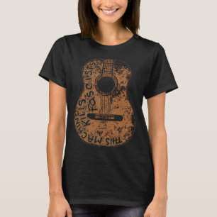Camiseta Guitarra Acústica Música Artista Woody Music Song 