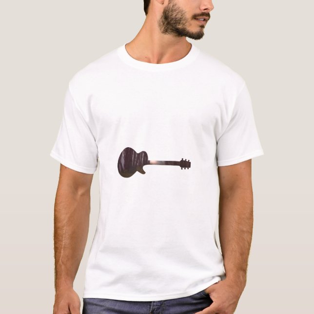 Camiseta Guitarra Acústica Nature Forest Music Bass Guitarr (Frente)