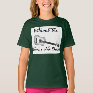 Camiseta Guitarra Acústica Raparigas Roupa Americanas Capa 