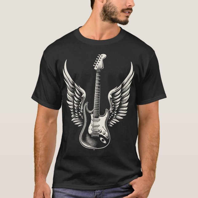 Camiseta guitarra alada (Frente)