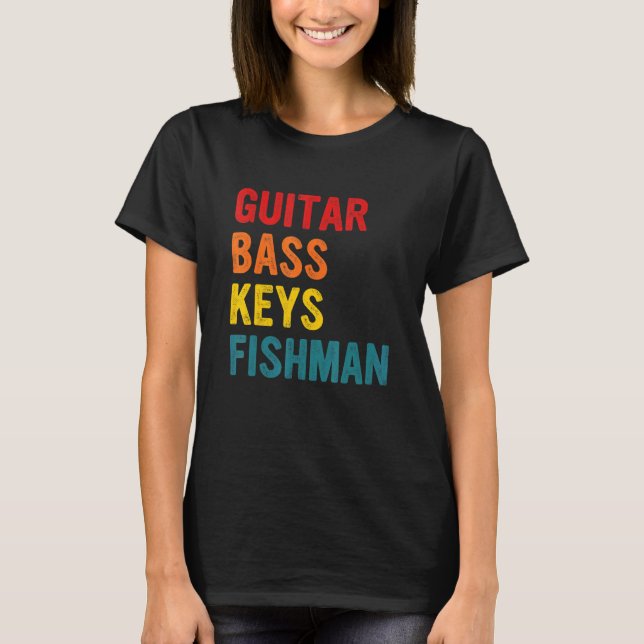Camiseta Guitarra Baixo Chaves Fishman (Frente)