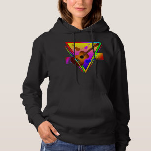 Camiseta Guitarra Colorida Retro