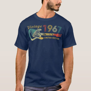 Camiseta Guitarra com Mais De 55 Anos Presentes Vintage 196