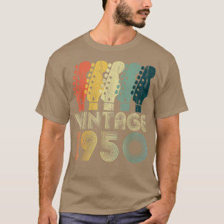 Camiseta Guitarra Com Mais De 72 Anos, Presentes Vintage 19
