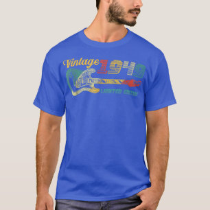 Camiseta Guitarra com Mais De 73 Anos Vintage 1949 Edição L