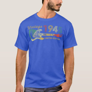 Camiseta Guitarra com Mais De 77 Anos Presentes Vintage 194