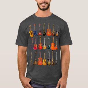 Camiseta Guitarra Cuta Rock N Roll Instrumentos Musicais