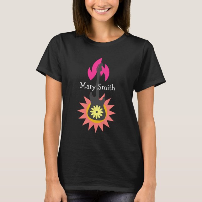 Camiseta Guitarra da Glitter (Frente)