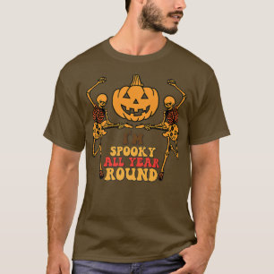 Camiseta Guitarra Dançante Esqueleto Eu Sou Estranho O Ano