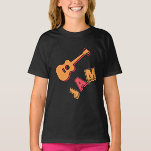 Camiseta Guitarra de balanço, arte do estilo do doce da