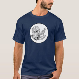 Camiseta Guitarra de Caixa de Charuto dedilhada Polvo