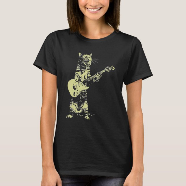 Camiseta Guitarra de Gato (Frente)