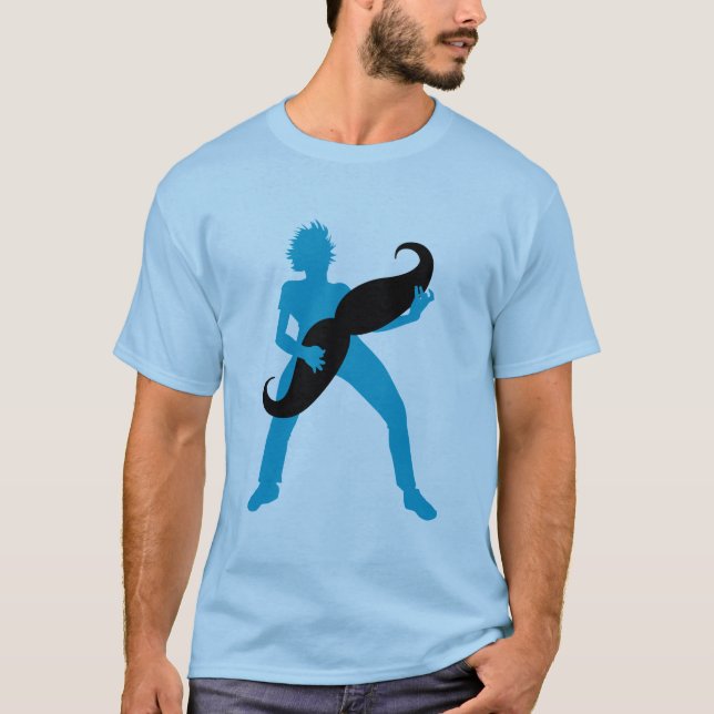 Camiseta Guitarra do cabelo (Frente)