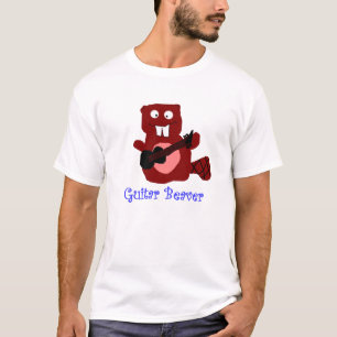 Camiseta guitarra do castor