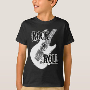 Camiseta guitarra do rolo da rocha n