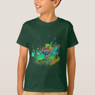 Camiseta Guitarra e acordes espalham personalizados