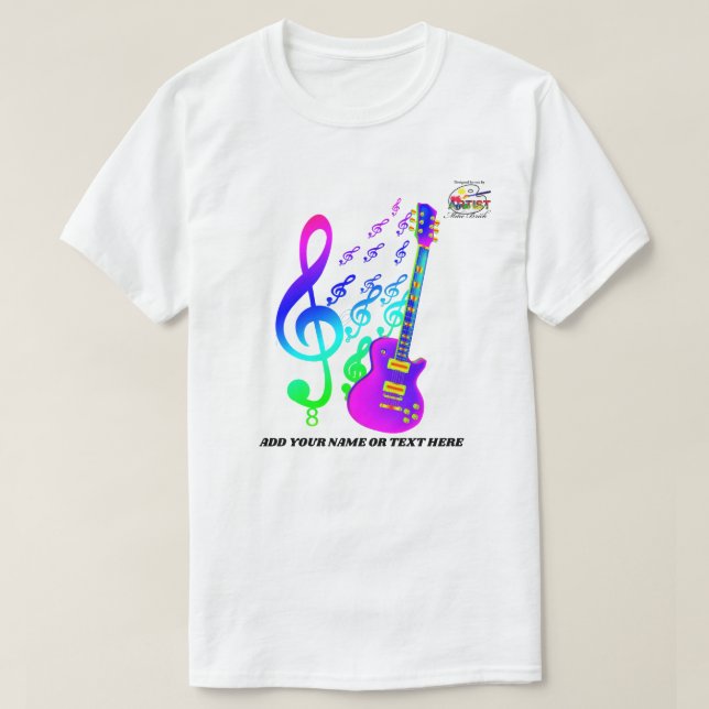 Camiseta Guitarra elétrica (Frente do Design)