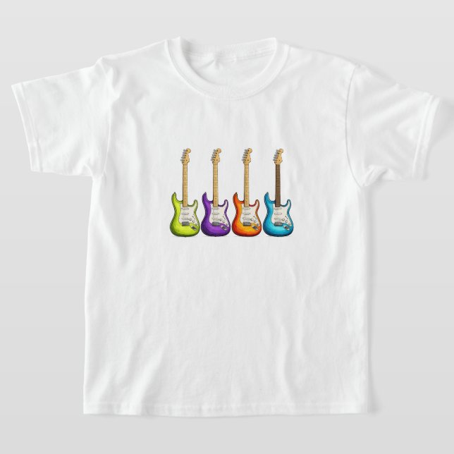 Camiseta Guitarra Elétrica Colorida (Postura )