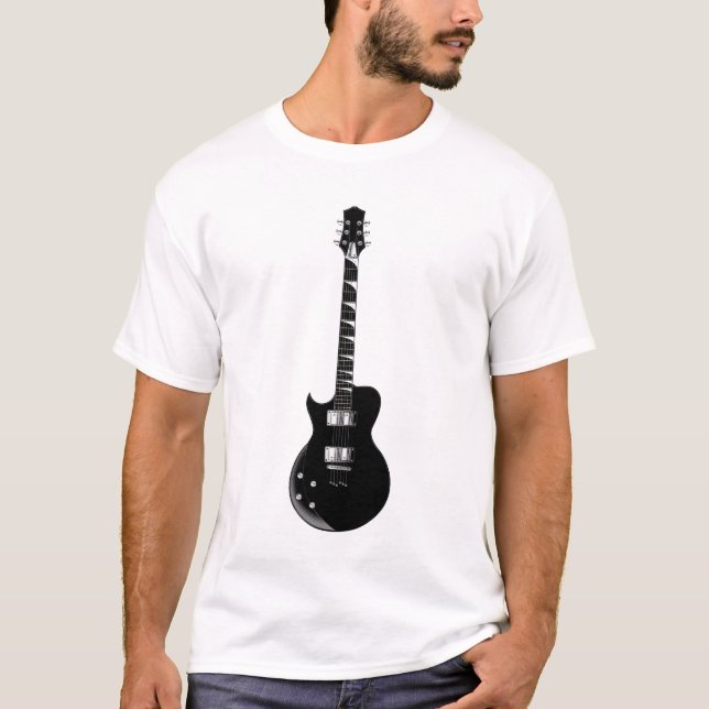 Camiseta Guitarra Elétrica de pop Art (Frente)