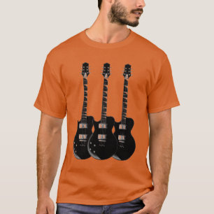 Camiseta Guitarra Elétrica de pop Art Laranja