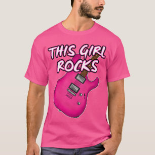 Camiseta Guitarra Elétrica Esta Garota Rocha A Guitarrista 