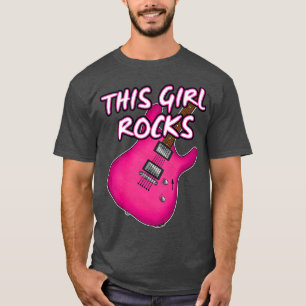 Camiseta Guitarra Elétrica Esta Garota Rocha A Guitarrista 