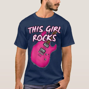 Camiseta Guitarra Elétrica Esta Garota Rocha A Guitarrista