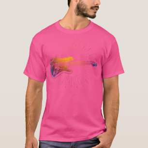 Camiseta Guitarra Elétrica Vibes T Shirt Guitarist Gift Mus