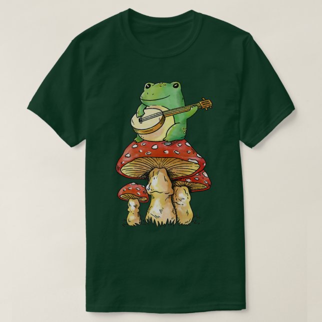 Camiseta Guitarra Estética Goblincore Nature Maggie Pr (Frente do Design)