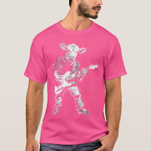 Camiseta Guitarra Guitarrista - Farmadora De Vaca Que Criou