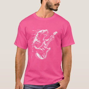 Camiseta Guitarra Guitarrista - Pai de Leão do Jogador de V