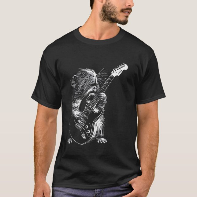 Camiseta Guitarra Guitarrista - Pai De Porco Da Guitarra Mo (Frente)