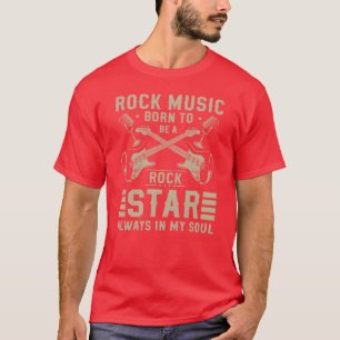 Camiseta Guitarra Hard Rock Rockabilly engraçado