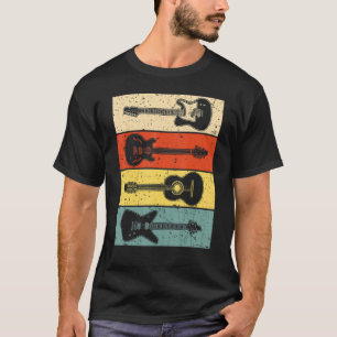 Camiseta Guitarra legal Para Homens Mulheres Vintage Guitar