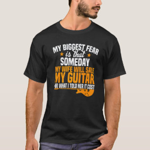 Camiseta Guitarra Minha Maior Venda Esposa Esqueci Minha Gu