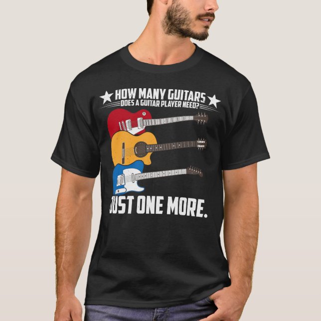 Camiseta Guitarra Mostra Quantos Jogadores De Guitarra (Frente)