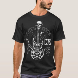 Camiseta Guitarra Óssea Negra