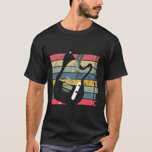 Camiseta Guitarra Para Homens Jogadora De Violão Para Guita