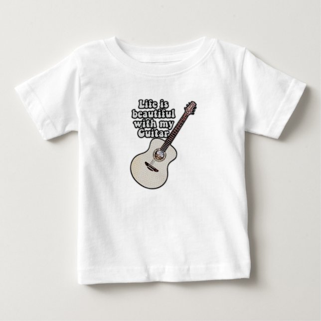 Camiseta guitarra positiva para guitarristas (Frente)