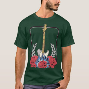 Camiseta Guitarra Rosa Guitarista de Vestuário