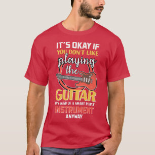 Camiseta Guitarra Smart Pessoas Lover Engraçado Guitarra P