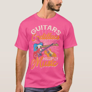 Camiseta Guitarras Cadillacs Música Hillbilly - Canções Cou