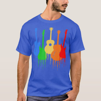 Camiseta Guitarras coloridas